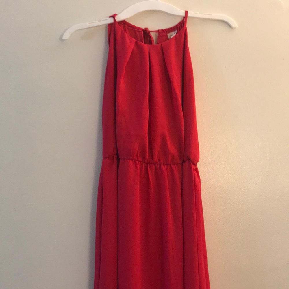 Magenta Pink Chiffon Maxi Dress